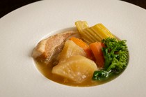  京都风味猪肉与香辛蔬菜的西式关东煮 