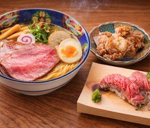  一次盡享和牛拉麵、壽司與炸雞的奢華盛宴『新宿亭頂級和牛拉麵套餐』 