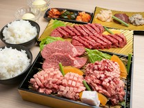 Cow specialty store Itamae Yakiniku Ichigyu Namba Dotonbori Branch_The elaborate presentation will leave you in awe! "Platinum Course"