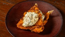 The New World_Fried horse mackerel with pickled tartar sauce