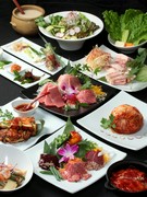 Yakiniku Korean Dining Youngdong South Entrance_The most popular specially selected Wagyu beef course is 4,500 yen