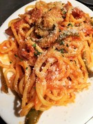 Wine Chubo Gekko_Showa-era Neapolitan Spaghetti (with shrimp)