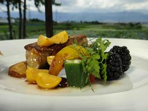 Cueillet_Sautéed fresh foie gras with locally grown ground cherries