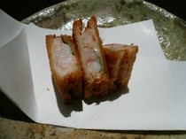 Sakana Ryori Rokkon_Shrimp bread and cheese sandwich fried