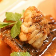 La Coccola_Braised eel in red wine and sautéed cod milt - from the course menu