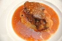 La Coccola_Mochi simmered in fond and Wagyu beef cheek from a course menu