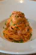 La Coccola_"Hokkaido raw sea urchin spaghetti" with luxurious rich sea urchin cream