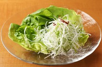 Takeya Gyuuniku-ten_Green salad with green chilli