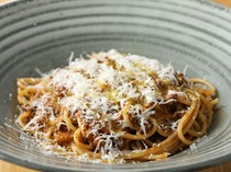 Haru Dining_"Coarsely ground beef Bolognese" made with 100% coarsely ground beef and red wine