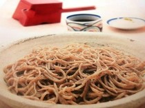 Jiman ha Shizen Tori Ryori Kawadaya_Thinly sliced soba noodles