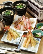 Charcoal -grilled Snow Crab and Tempura Course 
