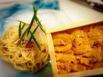 Buveur Orge_Summer only! Chilled spaghetti with lots of raw sea urchin