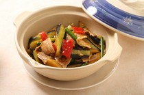 Taiwanese and Chinese Restaurant Kokien_Taiwanese style pork and eggplant stir fry