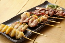 Katsu Shimokitazawa_Freshly slaughtered chicken "8 skewers course"