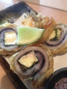 Nanohana_Deep-fried hairtail fish wrapped in shiso and cheese