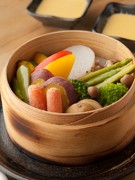  A big healthy portion of "Steamed Vegetables". 