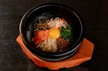 Yakiniku Tarafuku Suzuka Chuo-dori-ten_Stone-grilled Mentaiko Bibimbap