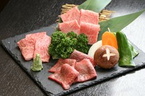 Yakiniku Tarafuku Suzuka Chuo-dori-ten_[Specialty] A luxurious 3-item platter of Matsusaka beef and carefully selected Wagyu beef (1-2 servings)