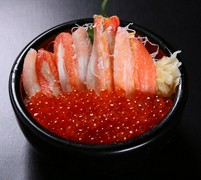 Otaru Takeno Sushi_Crab and salmon roe rice bowl