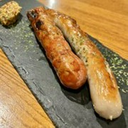 Wine Izakaya Charbon_ 2 types of charcoal grilled sausages