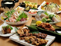 Yakitori only Restaurant Sakuraya_[New courses!!] Japanese-style pizza course, meat platter course, hot pot course (reservations required)