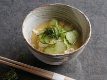 Kasane_Miyazaki specialty "hiyajiru" made with seasonal ingredients