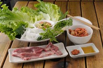 Ebisu Genghis Khan Kurage_A unique arrangement of Samgyeopsal! "Lamb Gyeopsal SET"