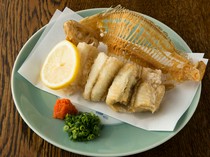 Sakagura Kura_Deep-fried flatfish with crispy bones and plump meat