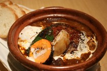  Stewed tangerine with baguette 
