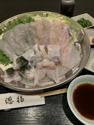 Blowfish Restaurant Tokufuku_"Tetchiri" made with live, trembling puffer fish