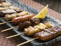 Torisen Ippo_"Assorted skewers" where you can enjoy all the skewers of beef, pork, and chicken