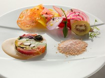 Kobe Kitano Hotel French Restaurant Ash_A feast of 36 kinds of vegetables. A colorful and delicious "Vegetable Composition Terrine"