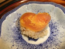 Ginza Uchiyama_Handmade "Steamed mullet roe rice" made with natural domestic mullet