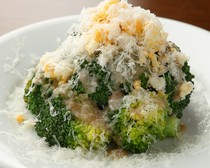 Bistro and Wine Frenchies_Warm Broccoli Mimosa Salad with Gruyere Cheese