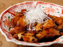 Shibusan Uokin_Chilean sea bass gill meat stewed in soy sauce, small: 1280 yen, large: 1870 yen