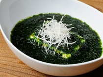 Shibusan Uokin_"Aonori Tofu" with an irresistible sea scent