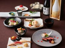 XEX WEST_Sushi and tempura made with seasonal ingredients, along with a variety of sake to complement the food.