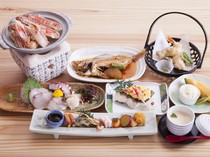  煮鱼和烤鱼等充满推荐料理的『荒波宴会』料理 