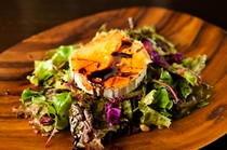 Amets_"Goat Cheese Salad" made with rich, flavorful cheese grilled to a fragrant finish