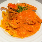 Tante Grazie_Bucatini with Blue Crab and Tomato Cream