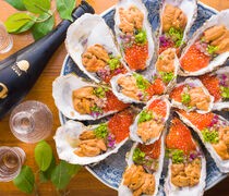  Ultimate Fresh Oysters - the combination of sea urchin and salmon roe enhance the delicious oyster flavors 