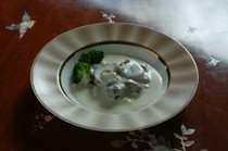 Wafuchuka Shoryutei_Abalone stewed in cream sauce