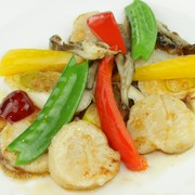 Chugoku Ryori Koka_Stir-fried raw Hokkaido scallops with homemade XO sauce