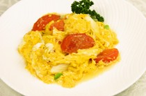 Chugoku Ryori Koka_Fried eggs and tomatoes