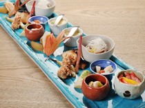 Japanese Restaurant Kyokabutoya_Presenting a dish imbued with delicate attention to detail: "Yaki Hassun" (grilled dish)