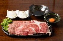 Gyuniku Senmonten KAZU ~Beef Dinning~_Yakisuki set (with rice bowl)