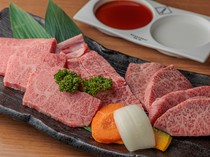 Hakuundai Grand Front Osaka Branch_Special Cchoice of 3 Kinds of Meat - It's a selection of Wagyu Beef to be tasted today.