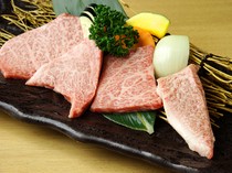 Hakuundai Grand Front Osaka Branch_Deluxe Sendai Beef  4-Cut Assortment (rib roast, tri-tip, chuck flap, rib cap)  200g