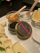 Charcoal grilled steak and wine obiobi_Polish caviar (Osietra)