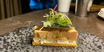 Charcoal grilled steak and wine obiobi_Foie gras terrine
